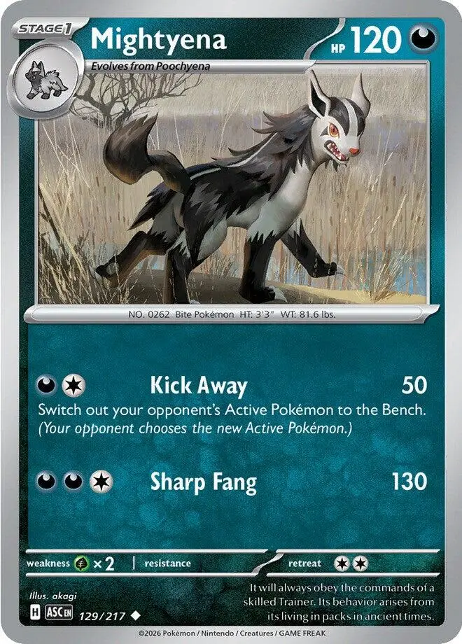 Mightyena (129/217) [Mega Evolution: Ascended Heroes] 1