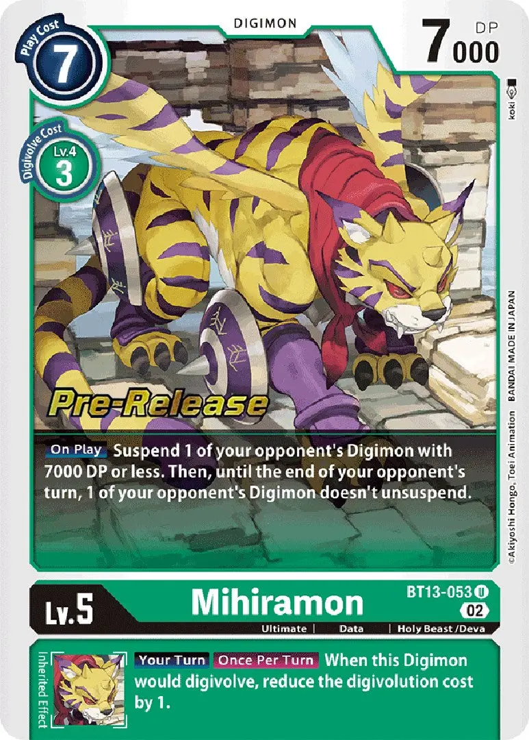 Mihiramon [Bt13-053] [Versus Royal Knights Booster Pre-Release Cards] 1
