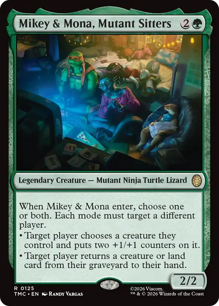 Mikey & Mona, Mutant Sitters [Teenage Mutant Ninja Turtles Commander] 1