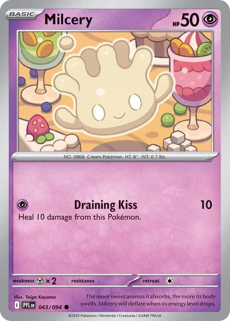 Milcery (043/094) [Mega Evolution: Phantasmal Flames] 1