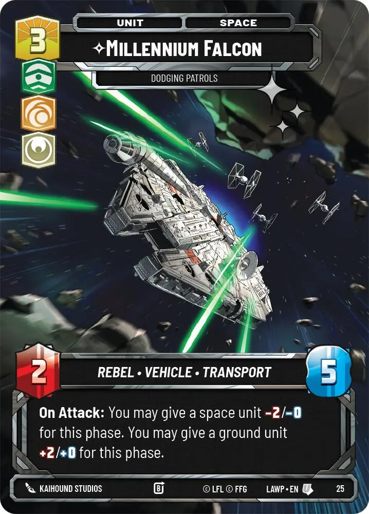 Millennium Falcon - Dodging Patrols (25) (Foil) (25) [A Lawless Time: Weekly Play] 1