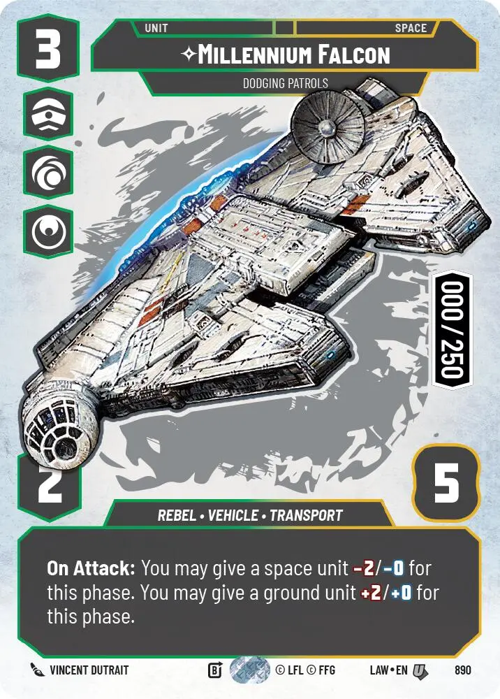 Millennium Falcon - Dodgingg Patrols (Serialized) (890) (890) [A Lawless Time] 1