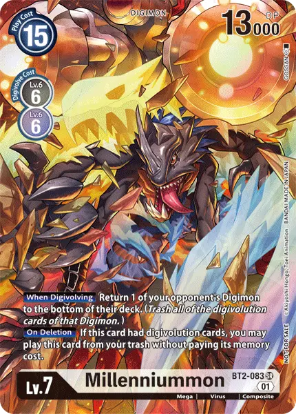 Millenniummon [Bt2-083] (1-Year Anniversary Box Topper) [Promotional Cards] 1