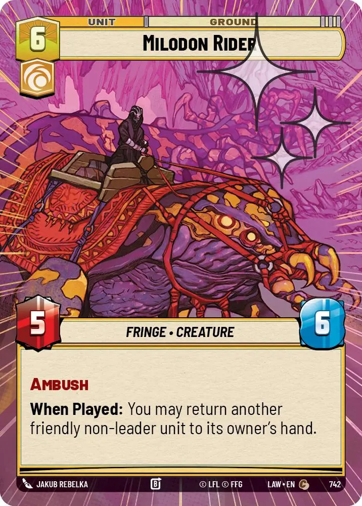 Milodon Rider (742) (Hyperspace Foil) (742) [A Lawless Time] 1