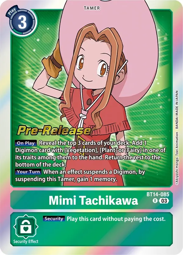 Mimi Tachikawa [Bt14-085] [Blast Ace Pre-Release Cards] 1