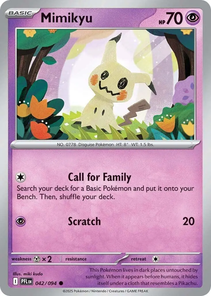 Mimikyu (042/094) [Mega Evolution: Phantasmal Flames] 1