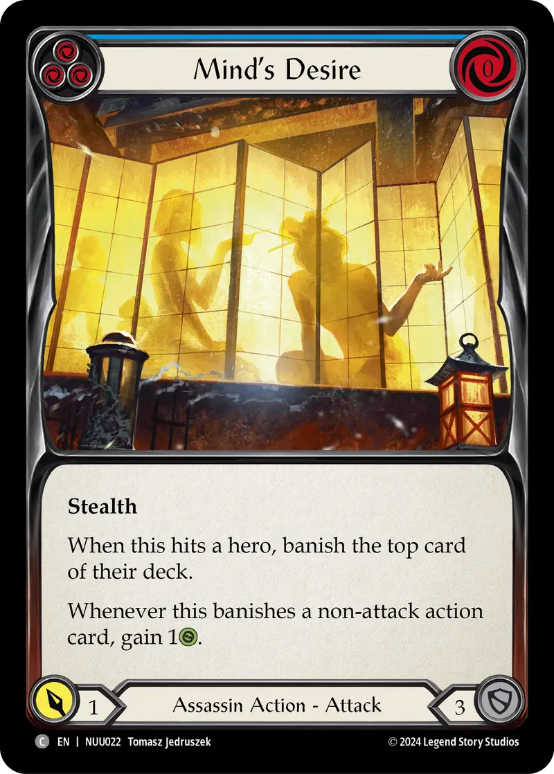 Mind's Desire (Blue) [Nuu022] (Part The Mistveil Nuu Blitz Deck) 1