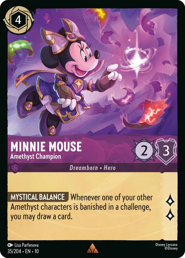 Minnie Mouse - Amethyst Champion (35/204) [Whispers In The Well] 1
