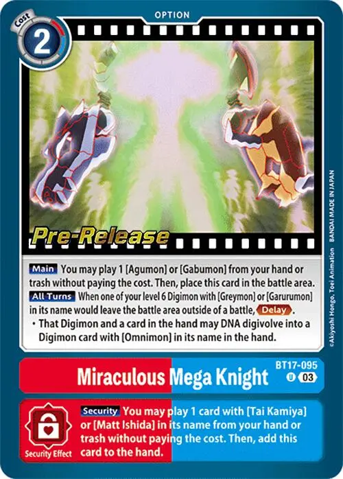 Miraculous Mega Knight [Bt17-095] [Secret Crisis Pre-Release Cards] 1