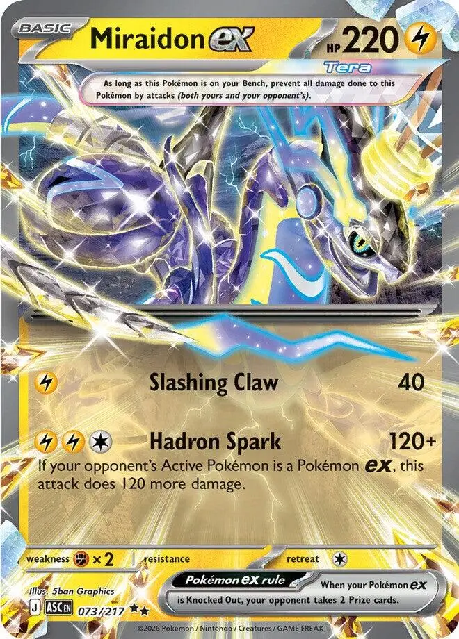 Miraidon Ex (073/217) [Mega Evolution: Ascended Heroes] 1