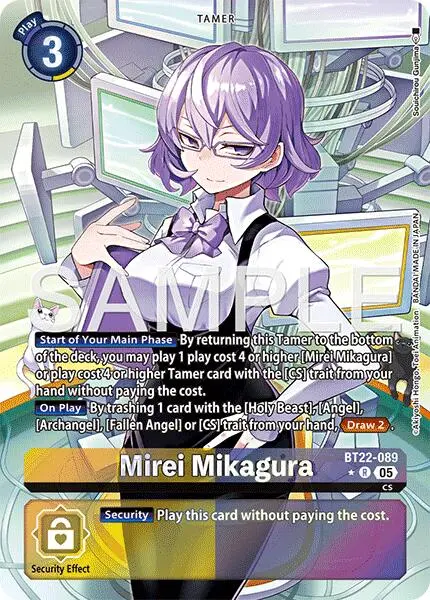 Mirei Mikagura [Bt22-089] (Alternate Art) [Cyber Eden] 1