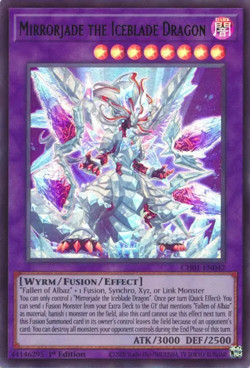 Mirrorjade The Iceblade Dragon [Ch01-En042] Ultra Rare 1