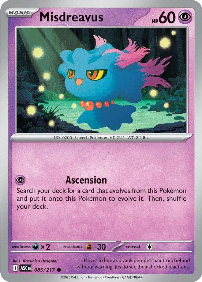 Misdreavus (085/217) [Mega Evolution: Ascended Heroes] 1