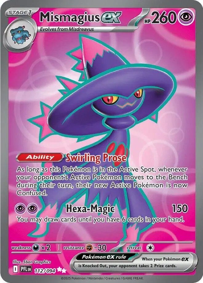 Mismagius Ex (112/094) [Mega Evolution: Phantasmal Flames] 1