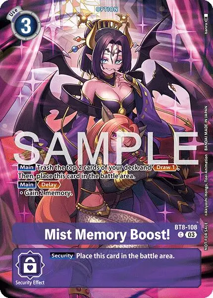 Mist Memory Boost! [Bt8-108] (Sinister Order Legend Pack) [Sinister Order] 1