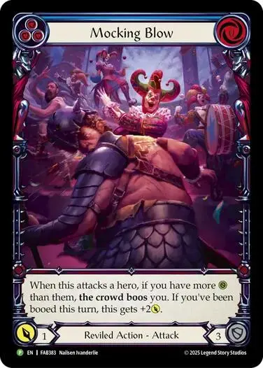 Mocking Blow (Blue) [Fab383] (Promo)  Rainbow Foil 1