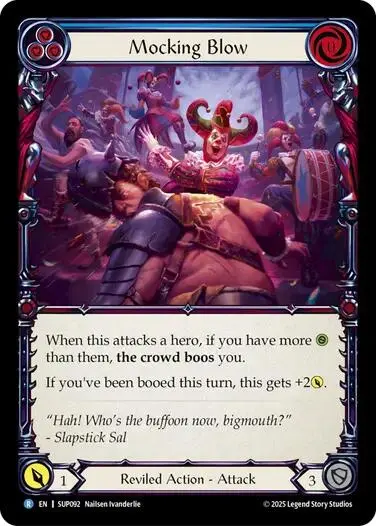 Mocking Blow (Blue) [Sup092] (Super Slam)  Rainbow Foil 1