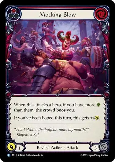 Mocking Blow (Red) [Sup090] (Super Slam)  Rainbow Foil 1
