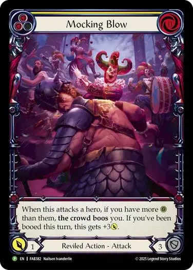 Mocking Blow (Yellow) [Fab382] (Promo)  Rainbow Foil 1