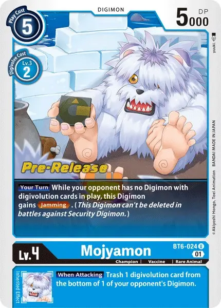 Mojyamon [Bt6-024] [Double Diamond Pre-Release Cards] 1