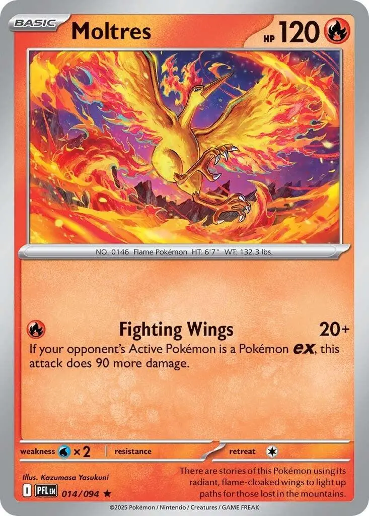 Moltres (014/094) [Mega Evolution: Phantasmal Flames] 1