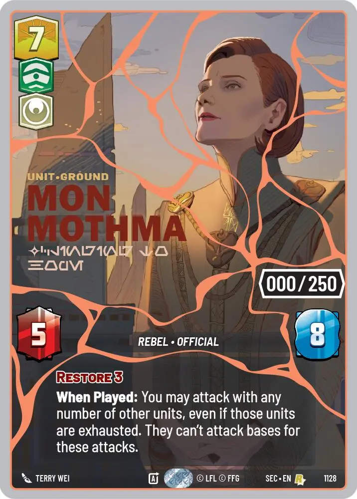 Mon Mothma - Clinging To Hope (1128) (Serialized) (Rose Gold) (1128) [Secrets Of Power] 1