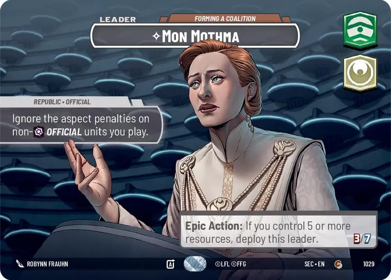Mon Mothma - Forming A Coalition (Showcase) (1029) (1029) [Secrets Of Power] 1