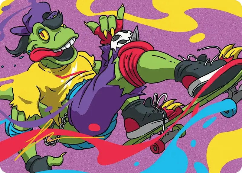Mondo Gecko Art Card (Gold-Stamped Signature) [Teenage Mutant Ninja Turtles Art Series] 1
