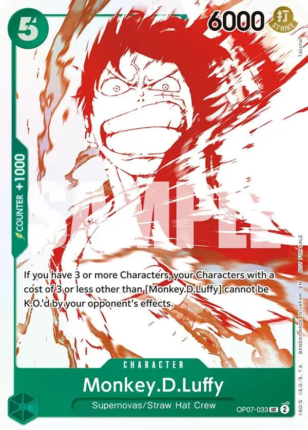 Monkey.D.Luffy (Op07-033) (3Rd Anniversary Treasure Campaign Pack) [One Piece Promotion Cards] 1