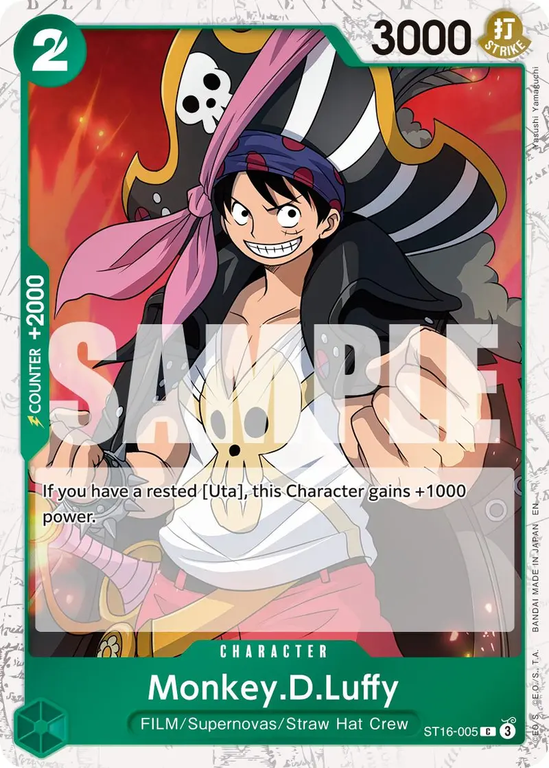 Monkey.D.Luffy (St16-005) (Pirate Foil) [Premium Booster -The Best- Vol. 2] 1