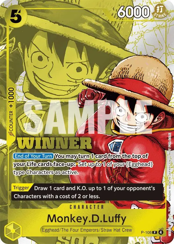 Monkey.D.Luffy (Winner Pack 2026 Vol. 2) [One Piece Promotion Cards] 1