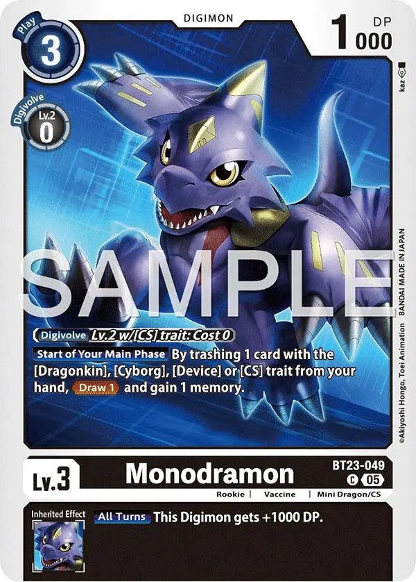 Monochromon [Bt23-049] [Hackers' Slumber] 1