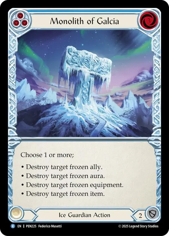 Monolith Of Galcia (Blue) (Regular) [Pen225] (Compendium Of Rathe) 1