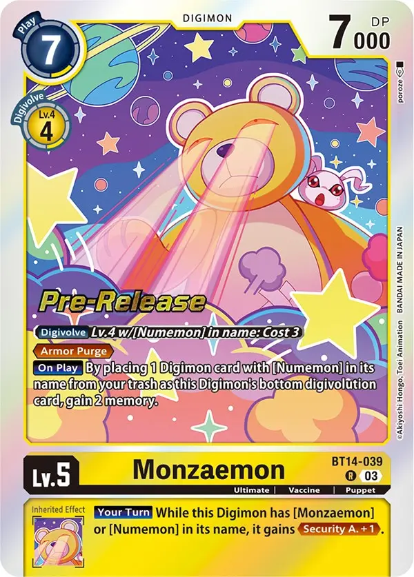 Monzaemon [Bt14-039] [Blast Ace Pre-Release Cards] 1