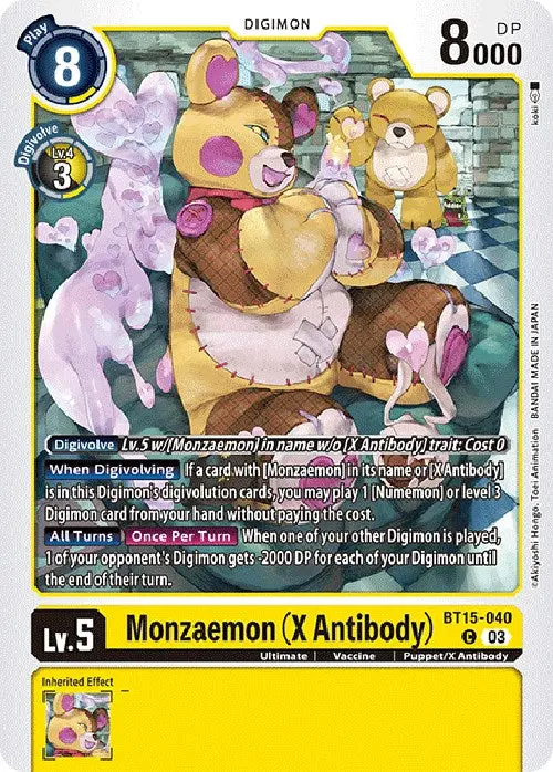 Monzaemon (X Antibody) [Bt15-040] [Exceed Apocalypse] 1