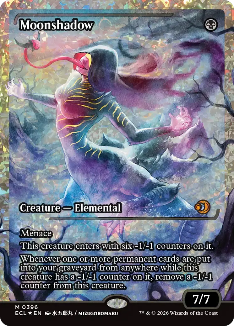 Moonshadow (0396) (Showcase) (Fracture Foil) [Lorwyn Eclipsed] 1