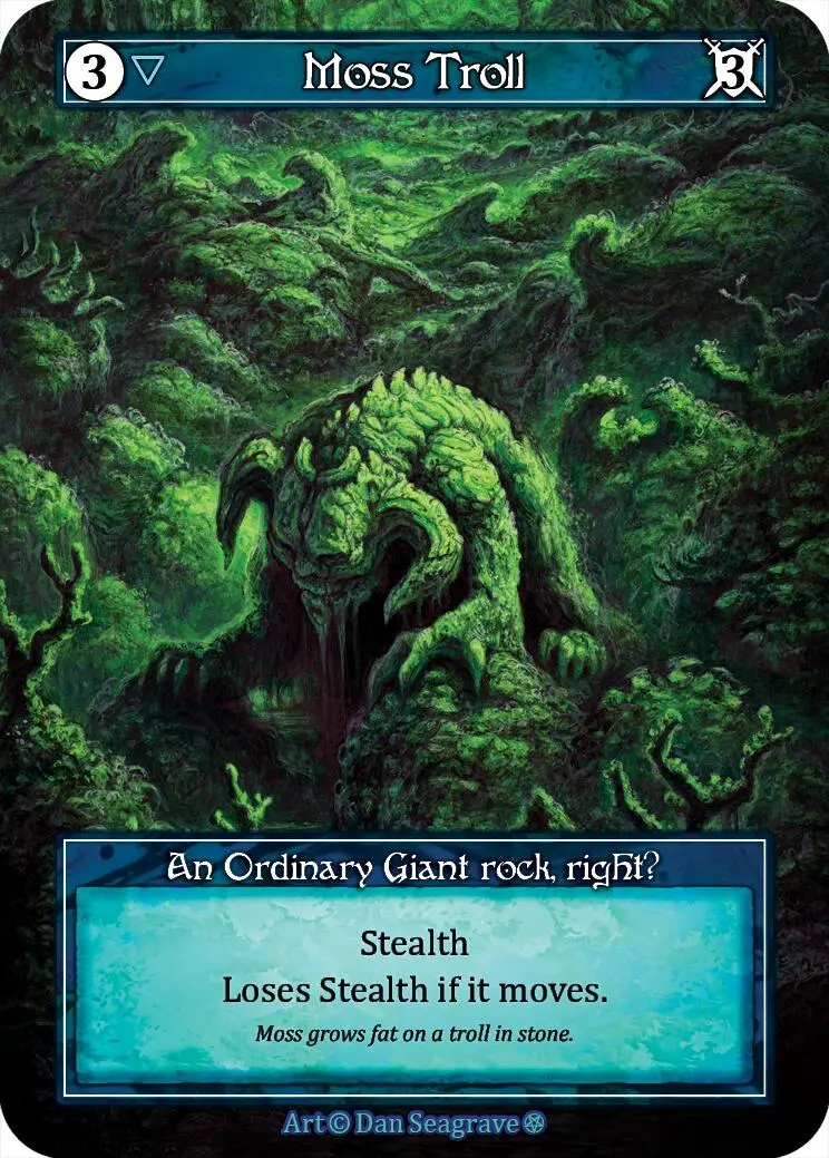 Moss Troll (Foil) [Gothic] 1