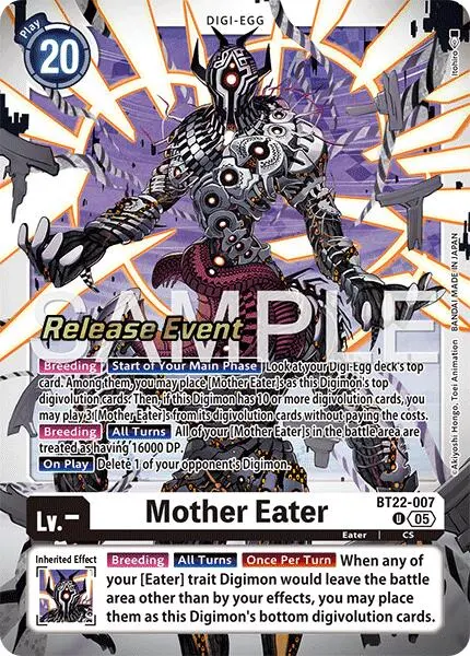 Mother Eater [Bt22-007] [Cyber Eden Release Event Cards] 1