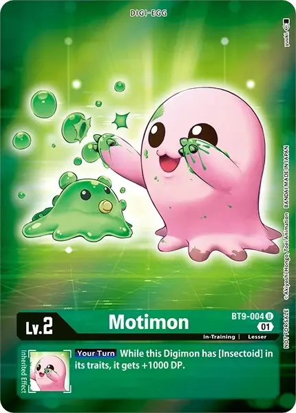Motimon [Bt9-004] (Alternative Art - Box Topper) [X Record] 1