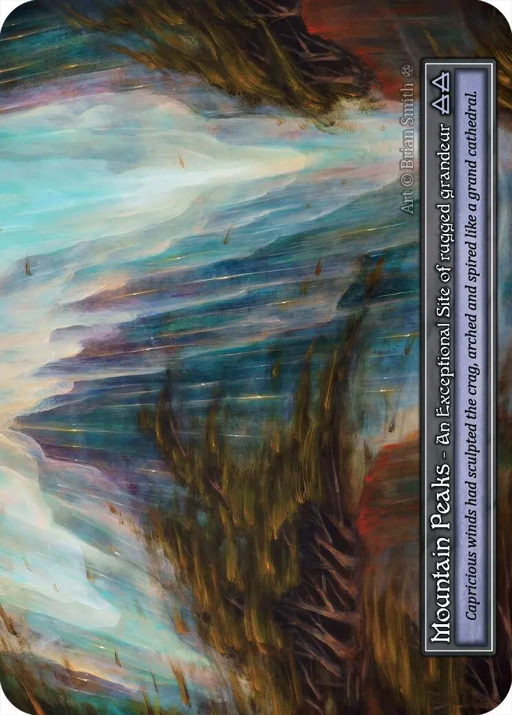 Mountain Peaks (Foil) [Gothic] 1