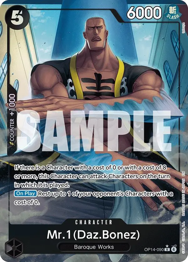 Mr.1 (Daz.Bonez) (Alternate Art) [The Azure Sea's Seven] 1