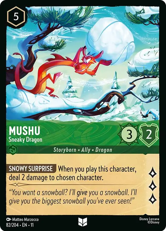 Mushu - Sneaky Dragon (82/204) [Winterspell] 1
