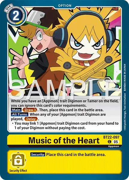 Music Of The Heart [Bt22-097] [Cyber Eden] 1