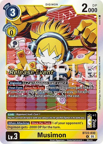 Musimon [Bt22-030] [Cyber Eden Release Event Cards] 1