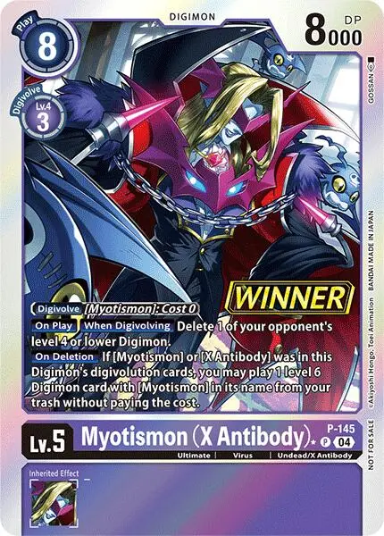 Myotismon (X Antibody) [P-145] (Store Tournament 2024 Jul. – Sep. Winner Pack) [Promotional Cards] 1