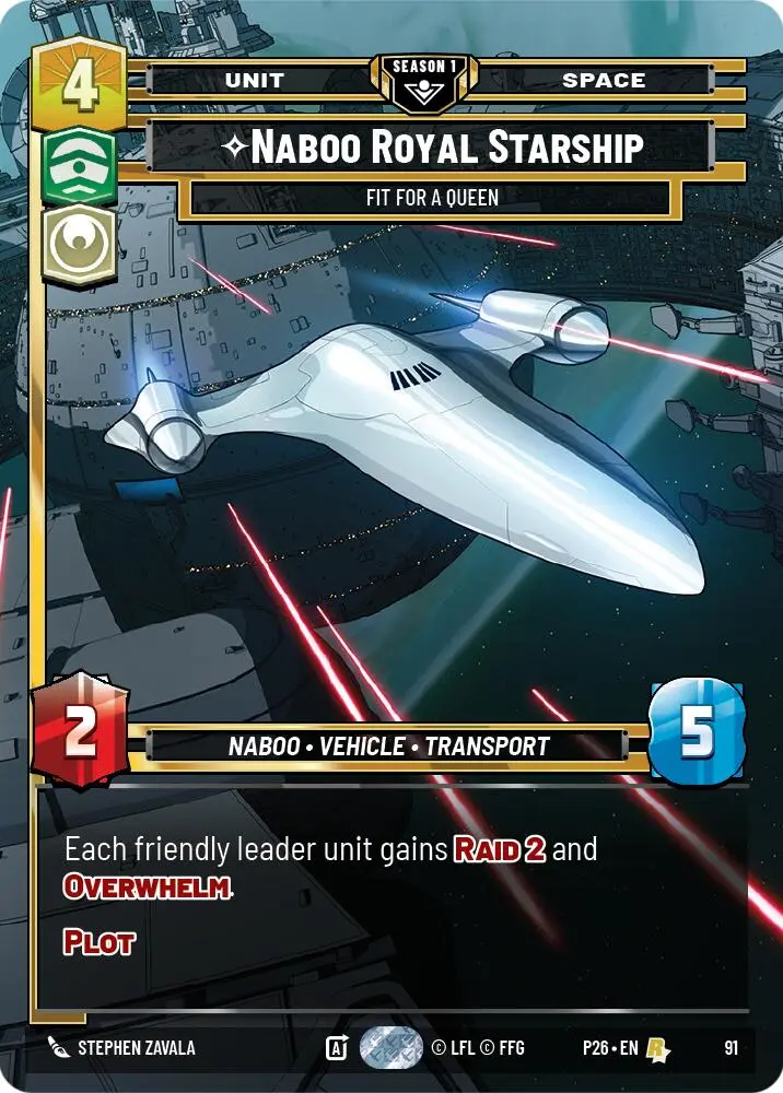 Naboo Royal Starship - Fit For A Queen (91) (91) [Sector And Regional Promos: Season 1] 1