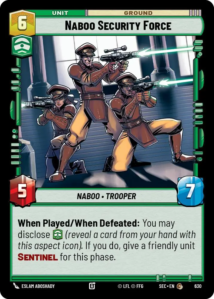 Naboo Security Force (630) (Foil) (630) [Secrets Of Power] 1