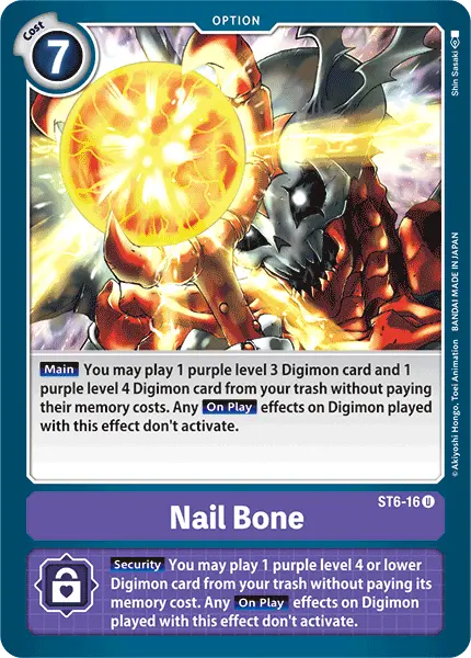Nail Bone [St6-16] [Starter Deck: Venomous Violet] 1