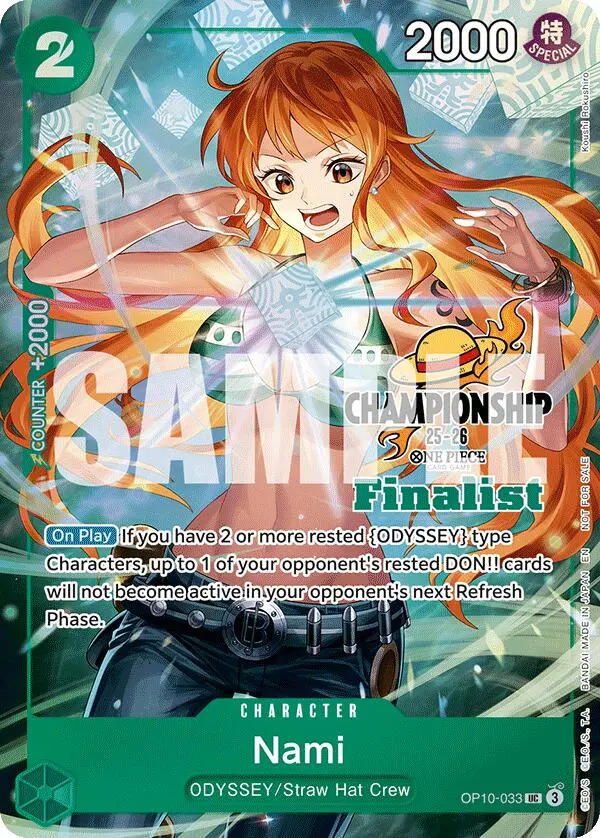 Nami (Cs 25-26 Finalist Card Set 1) [One Piece Promotion Cards] 1