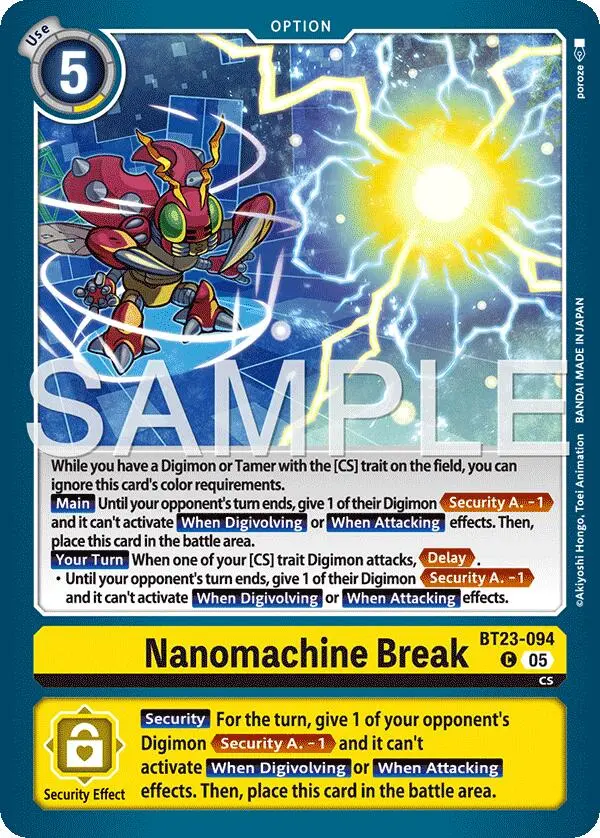 Nanomachine Break [Bt23-094] [Hackers' Slumber] 1